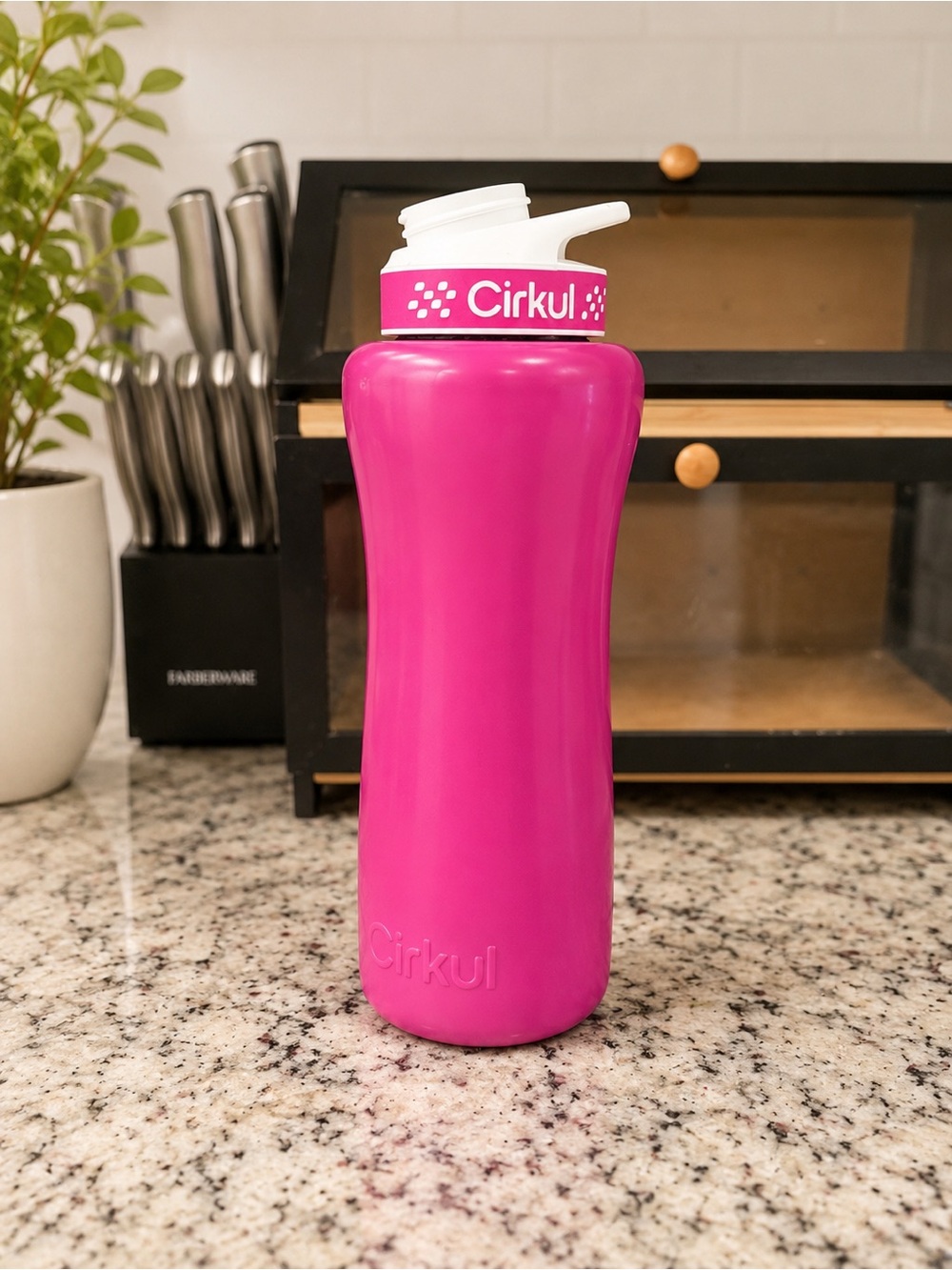 Cirkul Stainless Steel Pink Water Bottle